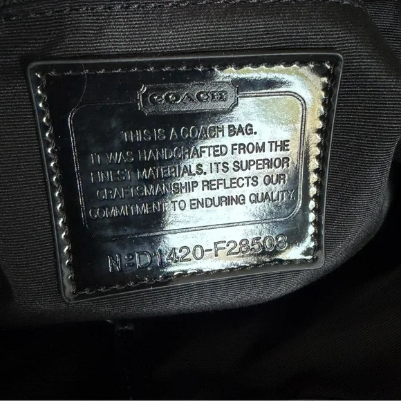 NWT Coach Vintage Signature Black and Gray Tote Bag - Picture 12 of 14